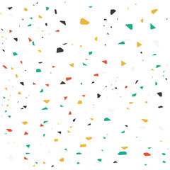 terrazzo pattern wallpaper Realistic raster texture of mosaic floor with natural stones, granite, marble, quartz, colorful glass, concrete. Trendy repeat design in pink, white and green color