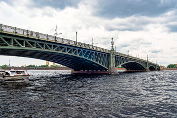 Troitskiy bridge - one of the bridges of St. Petersburg