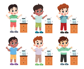 Kid Saving Money thumb up