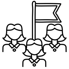 LEADERSHIP line icon
