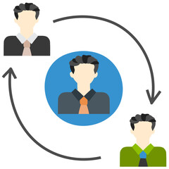 COLLABORATION flat icon