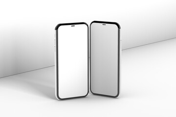 Mobile mockup on white background
