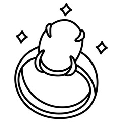 Obraz premium RING line icon