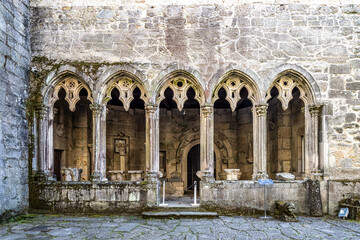 Ruins of the old convent of San Domingos in the city of Pontevedra, Galicia in Spain