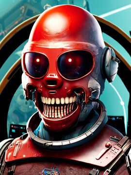 Horror science fiction, made with AI, Artificial Intelligence