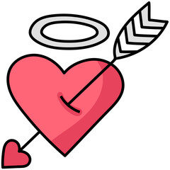 CUPID filled outline icon