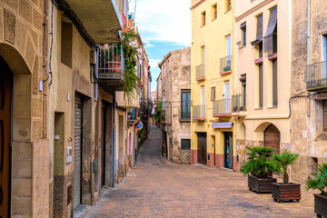 La Selva del Camp old town in Tarragona province Catalonia Spain located about 20 kilometers from Tarragona and salou