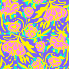 Seamless pattern  with flowers