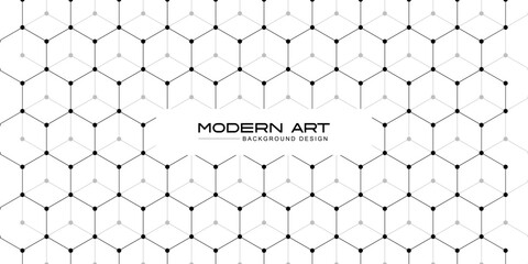 Hexagon pattern background for future technology design. Abstract minimalist style for banner, poster and wallpaper