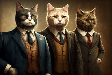 A brigade of cats, Godfather style