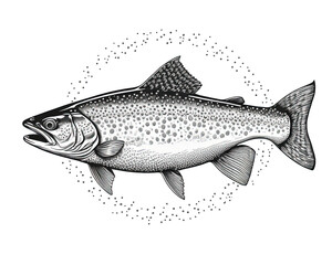 Refined Salmon Engraving