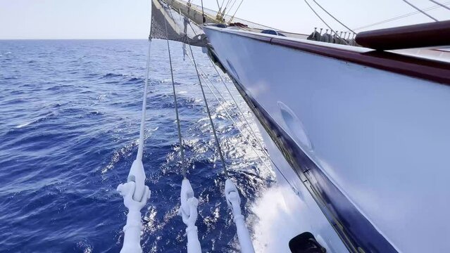 The sunset cruise on the Mediterranean Sea