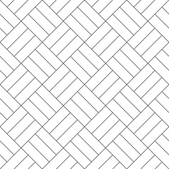 Seamless vintage parquet tiling pattern vector