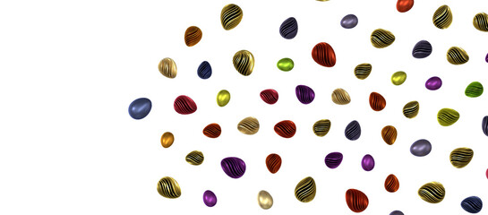 Vintage colorful easter eggs