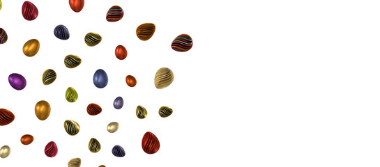 Vintage colorful easter eggs