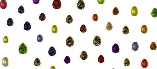 Vintage colorful easter eggs
