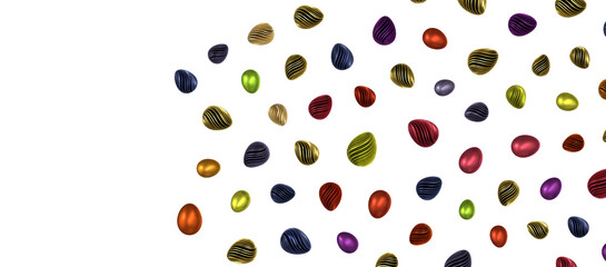 Vintage colorful easter eggs