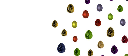 Vintage colorful easter eggs