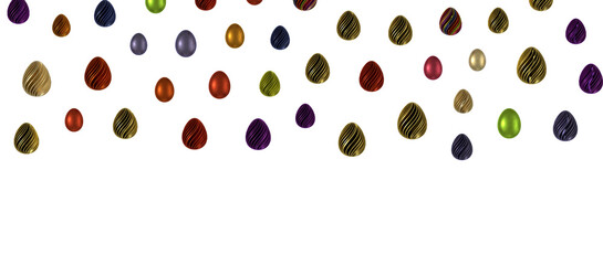 Vintage colorful easter eggs