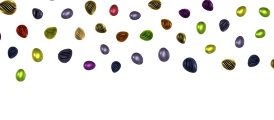 Perfect colorful handmade easter eggs