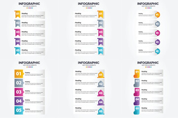 This set of vector infographics is ideal for advertising in brochures. flyers. and magazines.