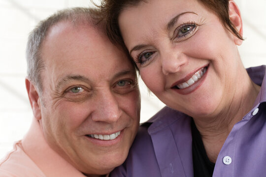 Portrait of a smiling mature couple.