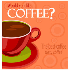 Delicious coffee, best coffee in a cup	
