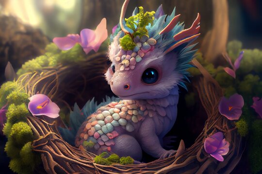 Dragon Baby 1 By Cessea - Cute Baby Anime Dragon - Free Transparent PNG  Clipart Images Download
