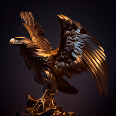 golden eagle generated by ai 
