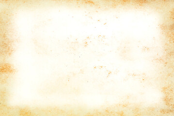 Old retro brown paper with free space for inscriptions. paper with a hole