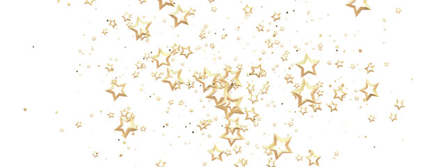 stars. Confetti celebration, Falling golden abstract decoration for party, birthday celebrate,