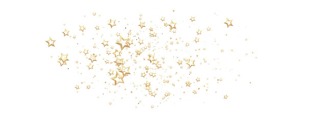 A gray whirlwind of golden snowflakes and stars. New