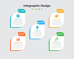 Modern Infographics Design, Business Infographics Template, Can be used for workflow layout, Vector illustration