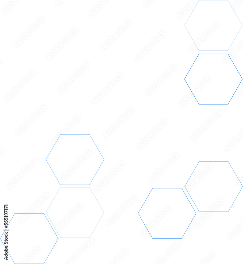 Wall mural Abstract hexagon shape for minimalist technology design element