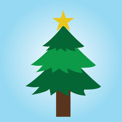 Chistmas icon art vector and illustration. Vector of christmas thing, christmas tree.
