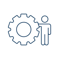 Development line universal icon ui ux element sign.