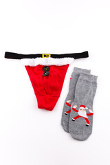 Christmas underwear and socks