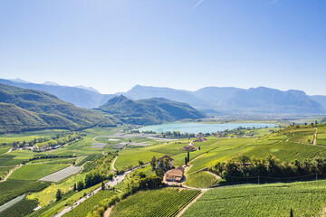Weinberglandschaft rund um den Kalterer See im S&uuml;den S&uuml;dtirols