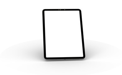 Fototapeta na wymiar Photo Black tablet computer with blank 3d