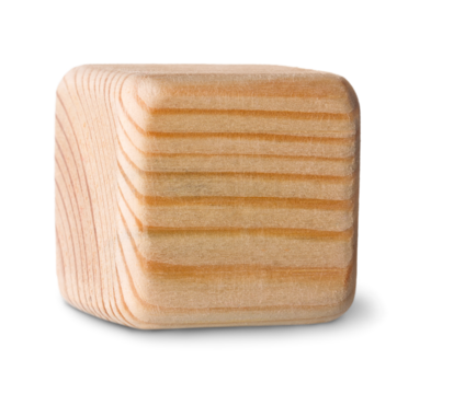 Geometry square shape of wood blocks