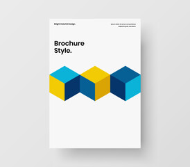 Creative banner A4 vector design layout. Amazing mosaic shapes corporate cover concept.