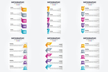 Vector illustration infographics set in flat design for advertising in brochures. flyers. and magazines.