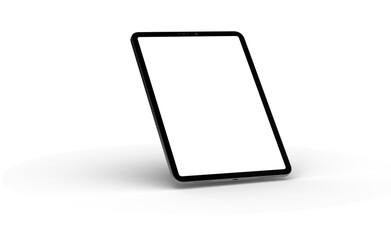 Photo Black tablet computer with blank 3d