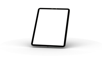 Photo White tablet, isolated on 3d background