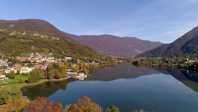 panorami e colori del lago endine 