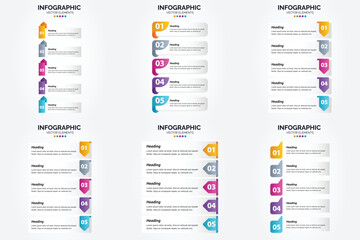 This vector infographics set is ideal for advertising your business in brochures. flyers. and magazines.
