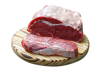 Raw steak