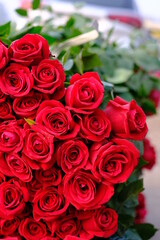 Obraz premium bunch of roses for valentine's day 