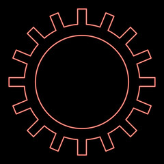 Neon good light fastness Designation on the wallpaper symbol icon black color vector illustration flat style image red color vector illustration image flat style