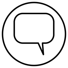 Naklejka premium chat icon